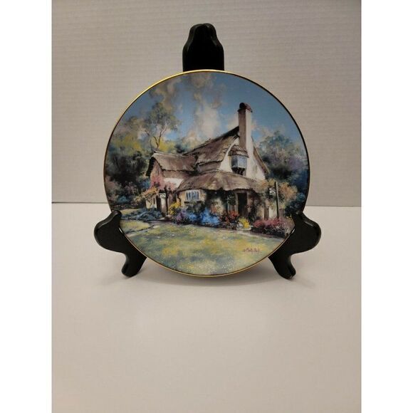 THE PERIWINKLE TEA ROOMS COLLECTOR PLATE MARTY BELL ENGLISH COUNTRY - Picture 1 of 2